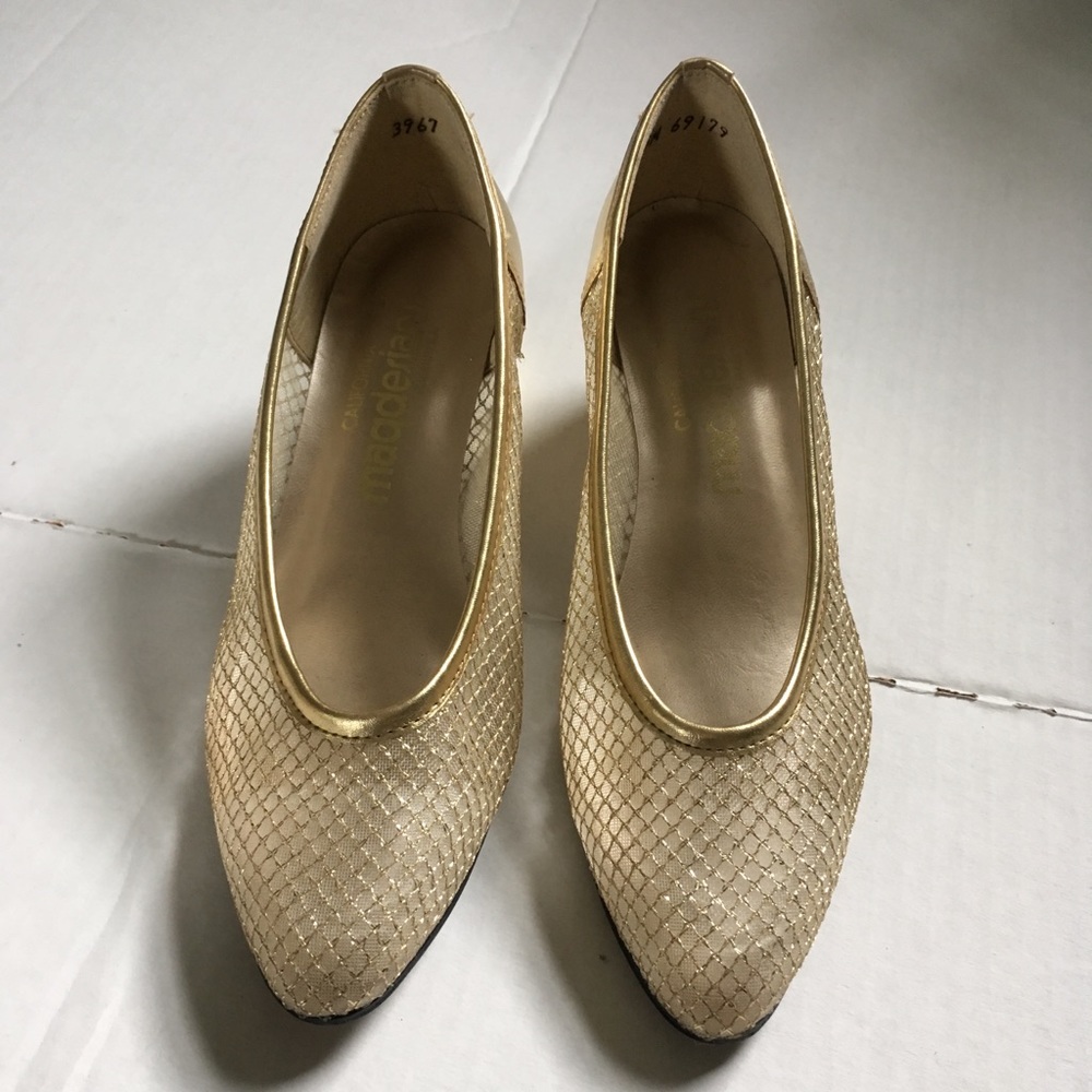 Magdesians Gold SemiTransparent Shoes